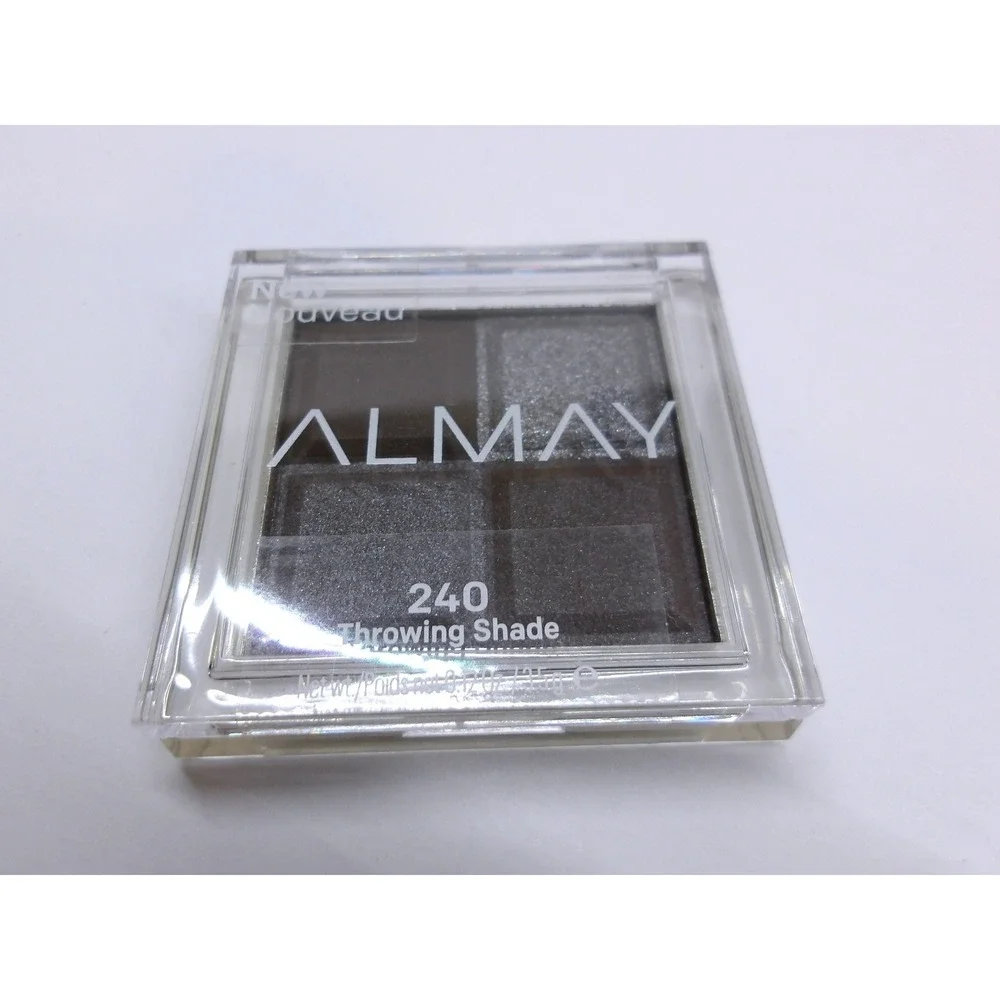 Almay Shadow Squad Eyeshadow Quad 240 Throwing Shade Grey Charcoal 0.12oz /26831